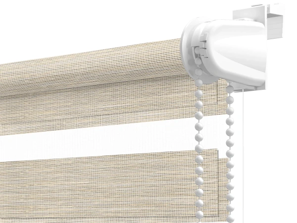Rolete MINI+ zi-noapte - material Mauritius 69 - bej (decor negru) 3