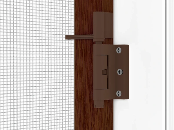 Siete proti hmyzu na DVERE - pántové - ORECH - drevoimitácia - s priečkou 9