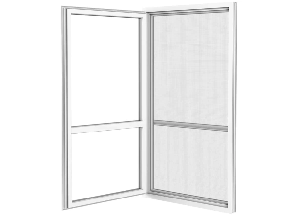 Plase anti-insecte pentru UȘI - cu balamale SLIM - GRI RAL9006 4