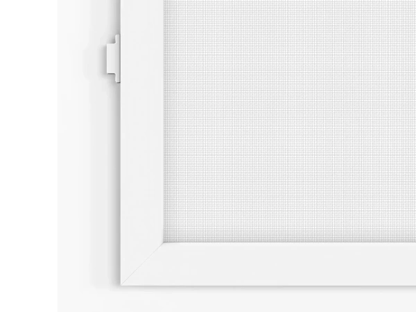 Siete proti hmyzu na DVERE - pántové - BIELA - RAL 9016 - s priečkou 6