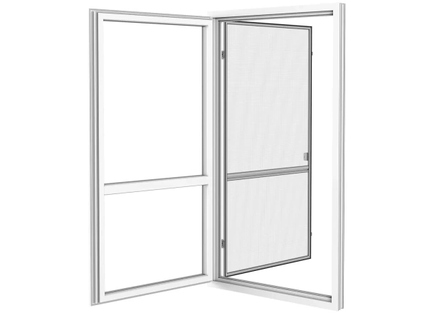 Plase anti-insecte pentru UȘI - cu balamale SLIM - GRI RAL9006 3