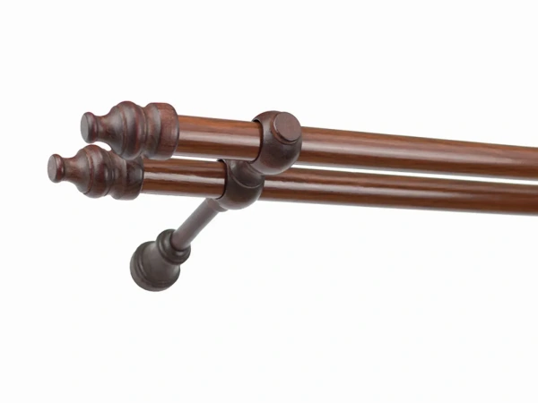 Garniža drevená 28x28mm dvojradová - ORECH 1