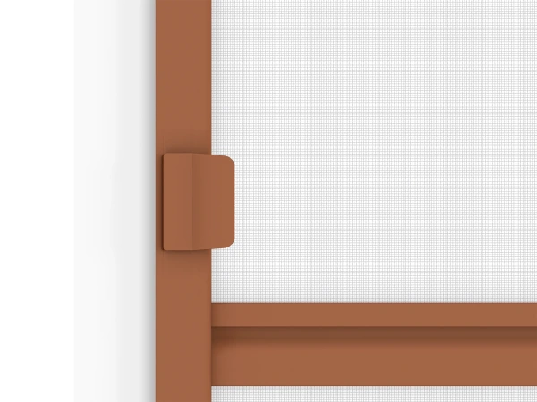 Siete proti hmyzu na DVERE - pántové - HNEDÁ - RAL 8003 - s priečkou 5