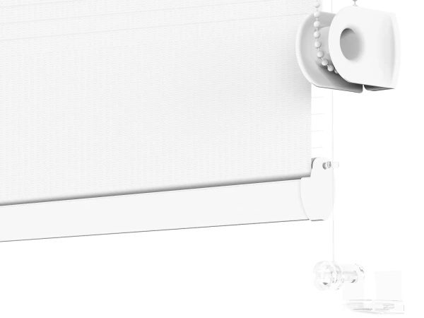 Roleta MINI - deň a noc - látka Zakynthos 01 - biela 4