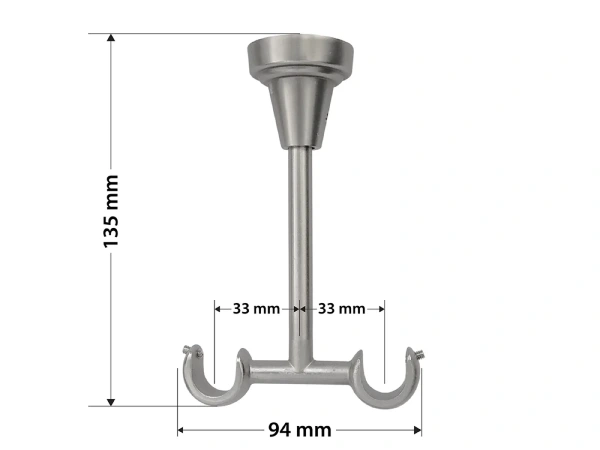Garniža 16x16mm - 2rady - RADIATOR - satin 5