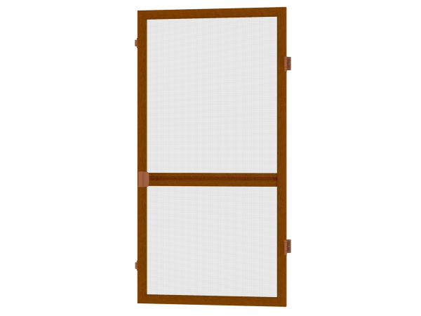 Sieťky na DVERE - pántové - drevoimitačné - s priečkou