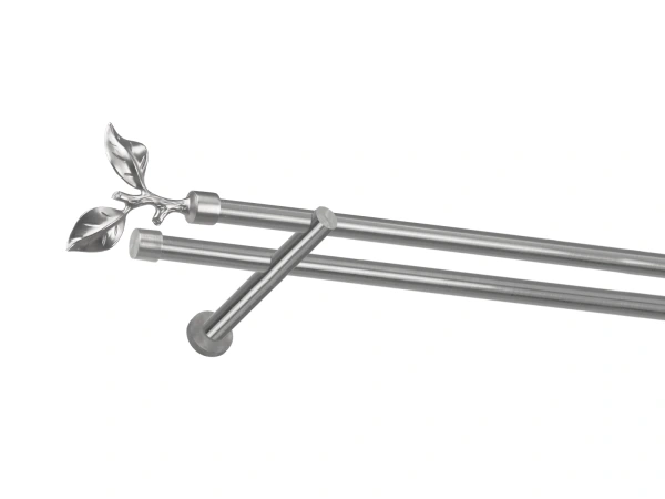 Garniža 19x19mm - 2rady - LIST ROSE - satin 1