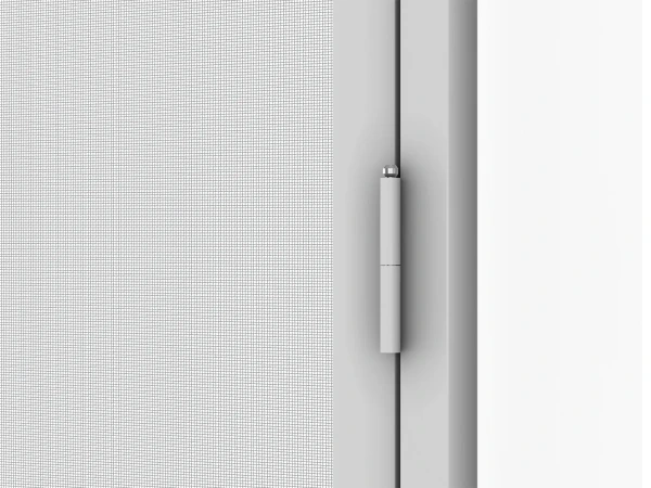 Siete proti hmyzu na DVERE - pántové v ráme SMART - SIVÁ - RAL 9006 - bez priečky 8