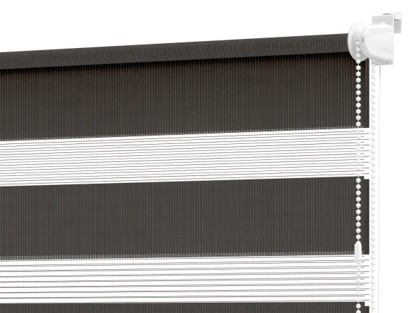 Rolete MINI+ zi-noapte - material Miami 1307 - maro închis