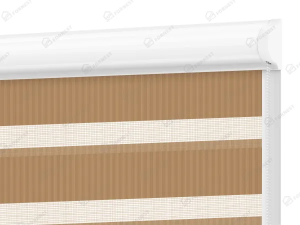 Roleta SWING PREMIUM - deň a noc - látka Miami 1305 - mliečna čokoláda