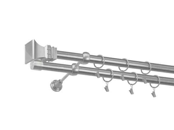 Garniža 25x25mm - 2rady - VEŽA - satin