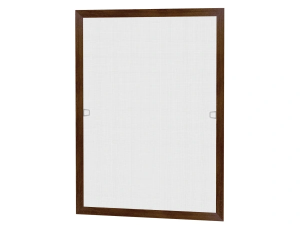 Sieťky na OKNO - pevné - ORECH TMAVÝ renolit