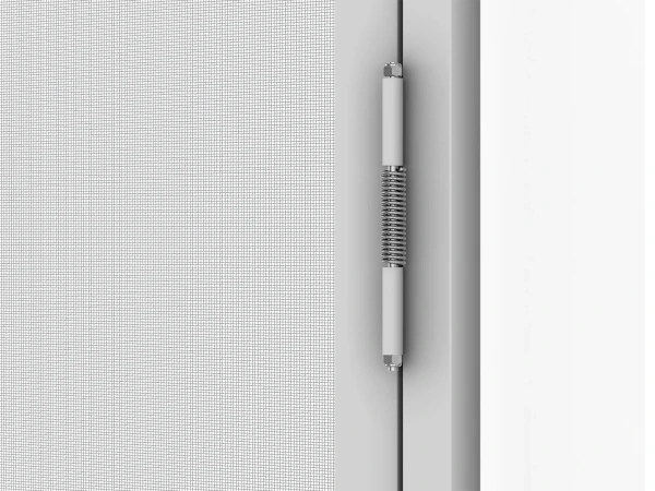 Siete proti hmyzu na DVERE - pántové v ráme SMART - SIVÁ - RAL 9006 - bez priečky 9