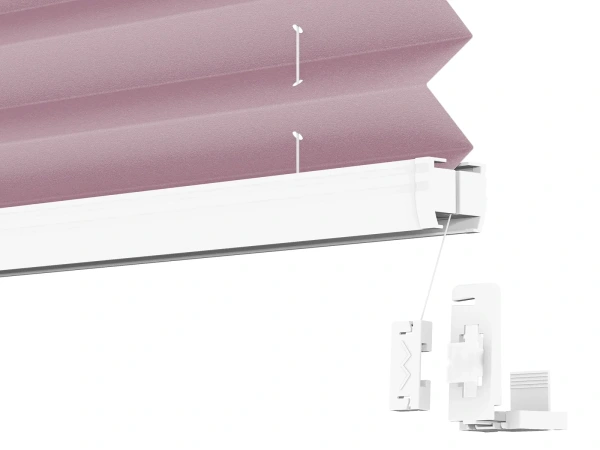 Plisé rolety LUX - látka Fuchsia 11077 - PEARL 5