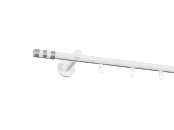 Garniža 19mm drážková tyč - 1rad - VALEC - biela