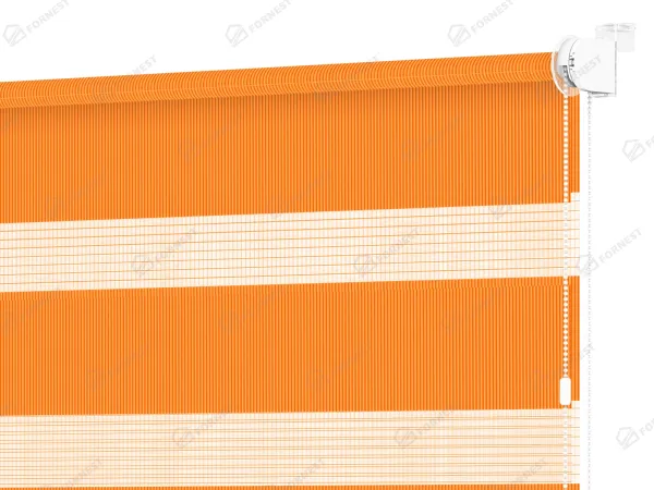 Roleta MINI - deň a noc - látka Bahama 1802 - oranžová