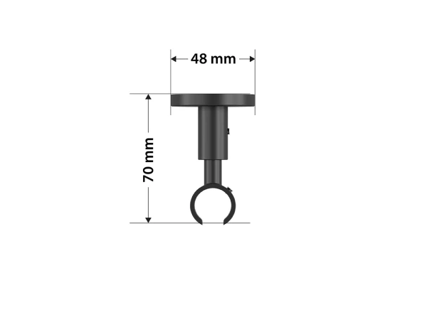Garniža 19mm drážková tyč - 1rad - SFERA - bielo čierna 5