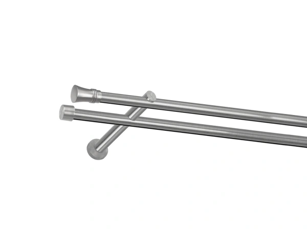 Garniža 19x19mm - drážková tyč - 2rady - CAPRI - satin 1