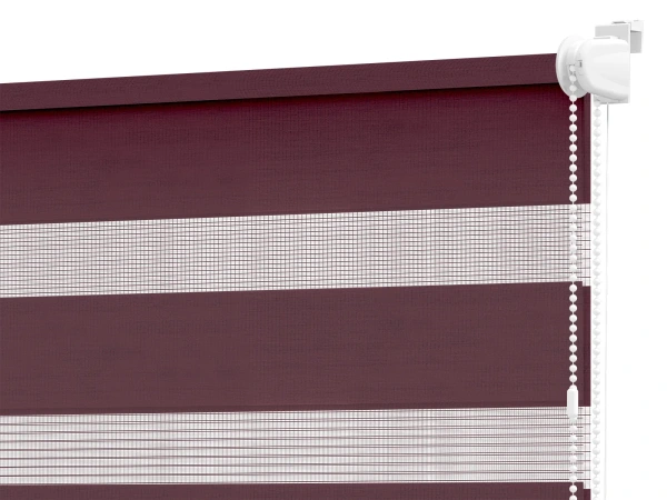 Rolete MINI+ zi-noapte - material Bahama 1812 - bordovo