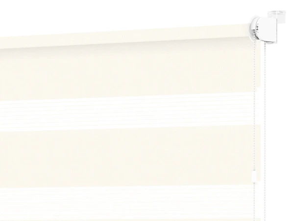 Roleta MINI - deň a noc - látka Zakynthos 03 - slonová kosť