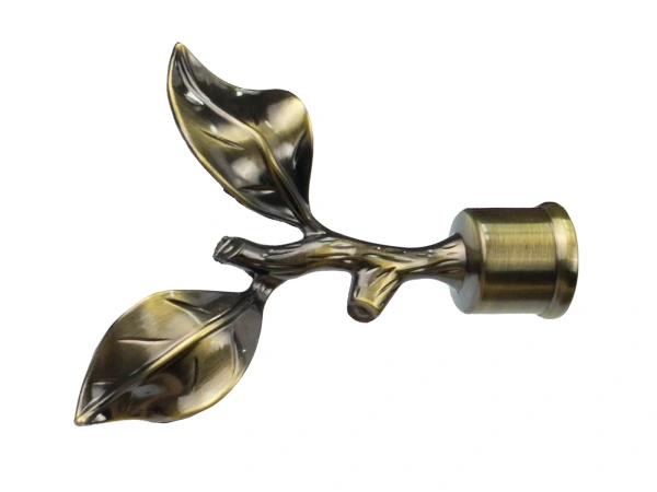 Garniža 25x16mm - 2rady - LIST ROSE - antik 2