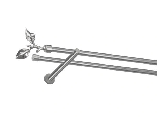 Garniža 16x16mm - 2rady - LIST ROSE - satin 1