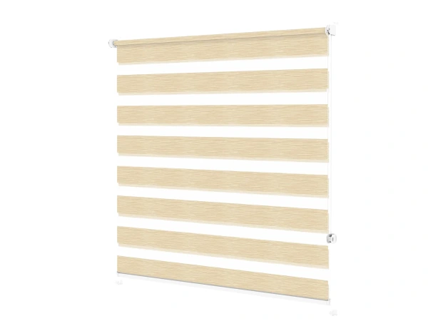 Roleta MINI - deň a noc - látka Maurícius 63 - svetlo žltá (borovica) 1