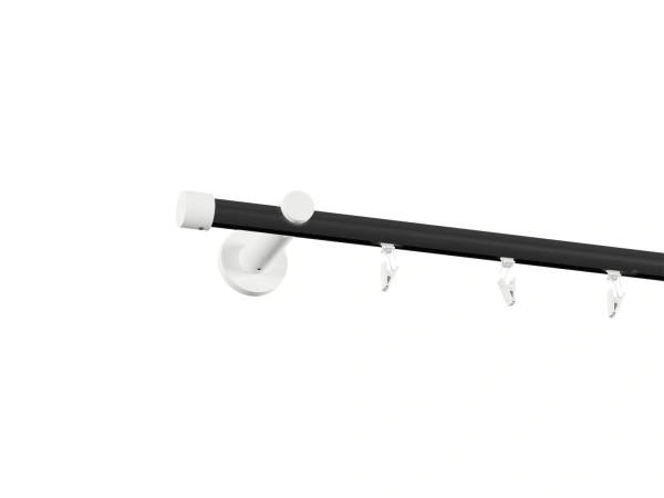 Garniža 19mm drážková tyč - 1rad - PULLO - čierno biela 2