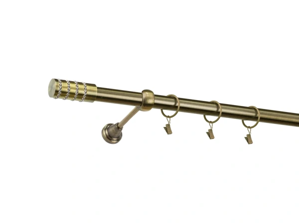 Garniža 25mm - 1rad - CYLINDER CRYSTAL - antik