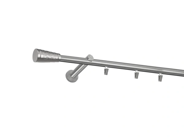 Garniža 19mm - drážková tyč - 1rad - SEVILLA - satin