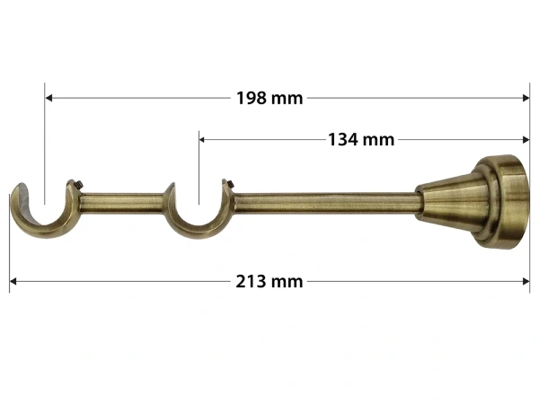Garniža 19x19mm - 2rady - SEVILLA - antik 4