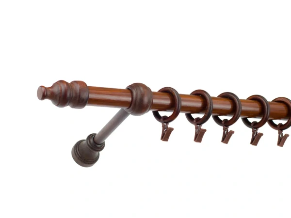 Garniža drevená 28mm jednoradová - ORECH