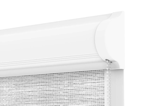 Roleta SWING LITE - deň a noc - látka Maurícius 67 - sivo biela 3