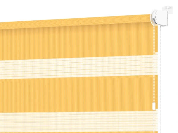 Jaluzele cu role MINI - zi și noapte - material Bahama 1803 - portocaliu deschis