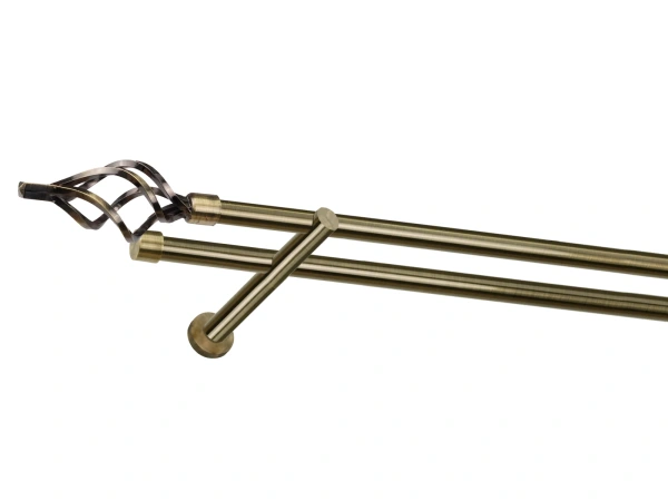 Garniža 19x19mm - 2rady - GUĽA AZUR - antik 1