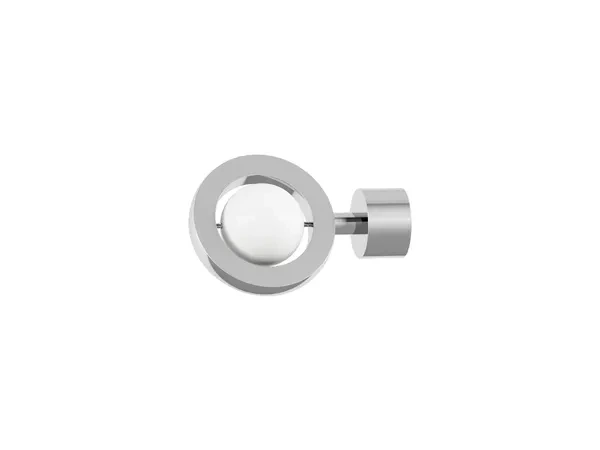 Garniža 19mm drážková tyč - 1rad - SFERA - biela