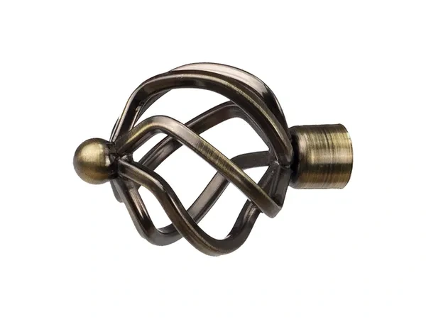 Garniža 19mm - drážková tyč - 1rad - SPIRAL - antik