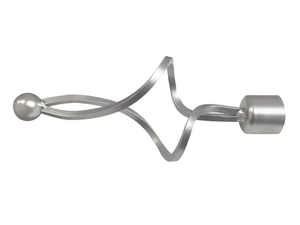 Garniža 19mm - drážková tyč - 1rad - FALIST - satin