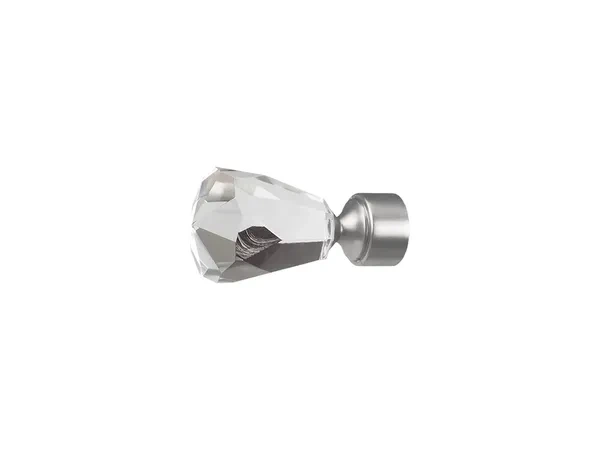 Garniža 19mm - 1rad - CRYSTAL CONE - satin