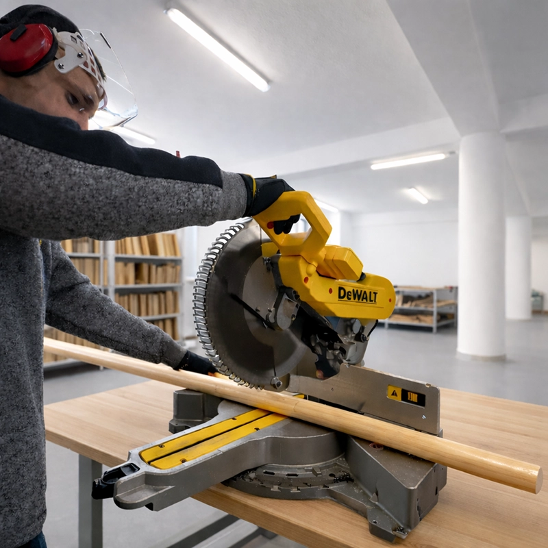 Tăierea barei din lemn