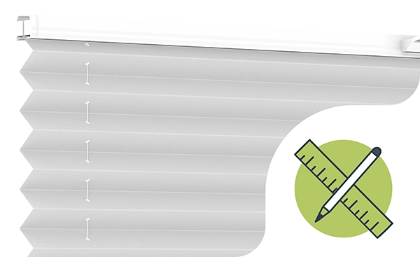 Rolete PLISSE - măsurare