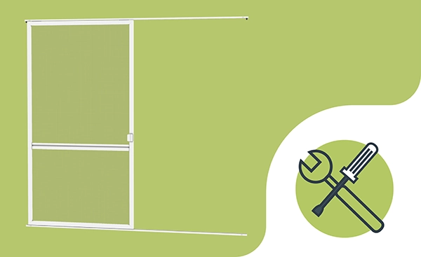 Plase anti-insecte PENTRU UȘI - GLISANTE - montaj