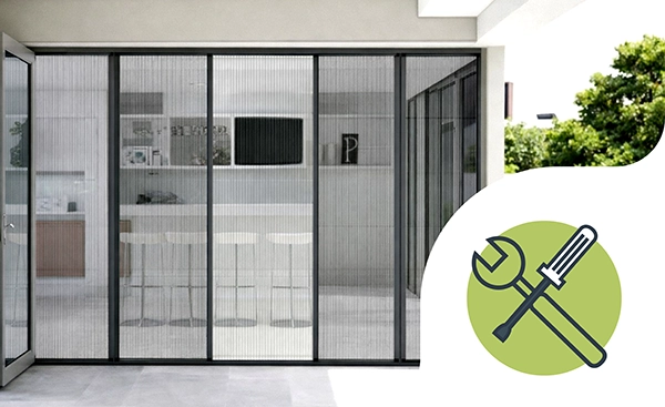 Plase anti-insecte pentru UȘI - montaj