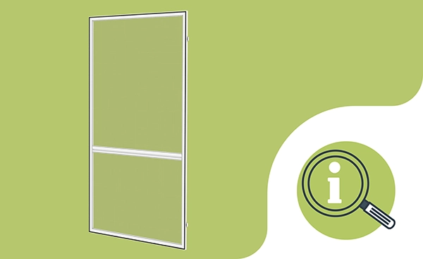 Plase anti-insecte pentru UȘI - CU BALAMALE - descriere