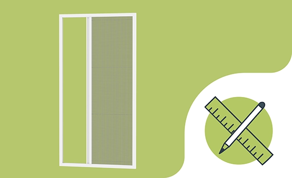 Plase anti-insecte PENTRU UȘI - PLISSE LITE - măsurare