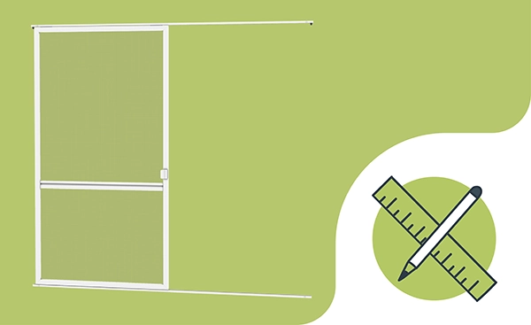 Plase anti-insecte PENTRU UȘI - GLISANTE - măsurare