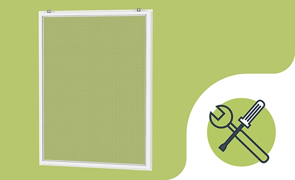 Plase anti-insecte pentru FERESTRE - FIXE CLICK - montaj