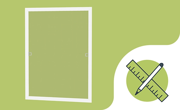 Plase anti-insecte pentru FERESTRE - FIXE - măsurare