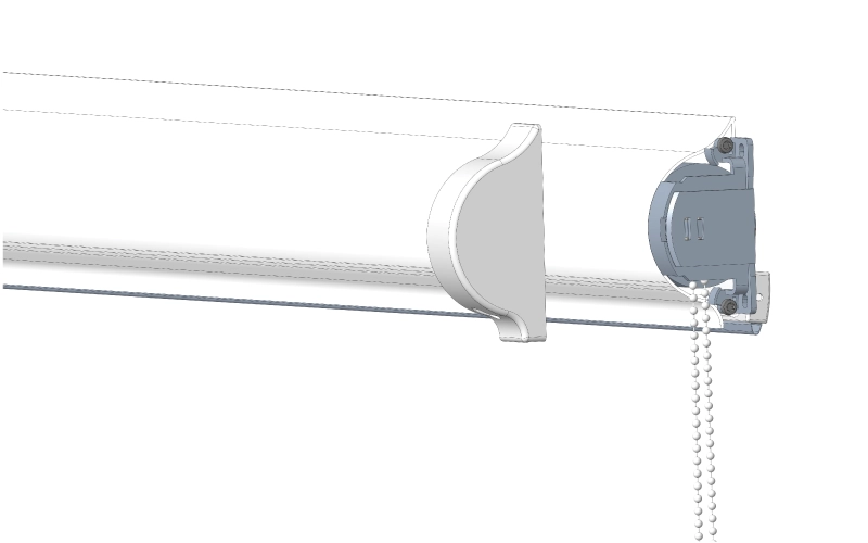 deșurubarea suporturilor mecanismului roletei de pe ambele părți