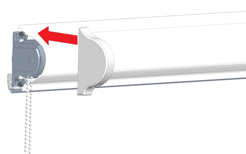 montajul capacului roletei